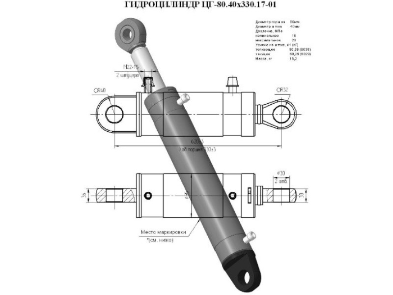 ЦГ-80.40х330.17-01
