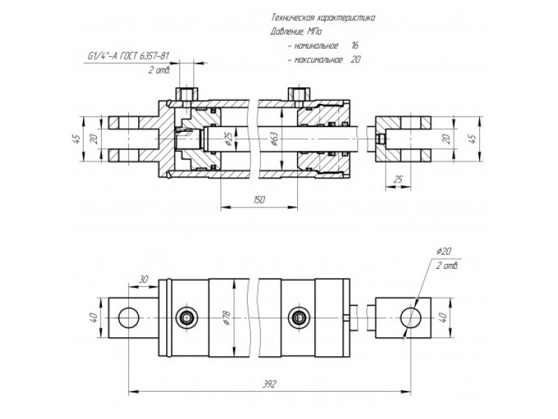 ЦГ-63.25х150.01