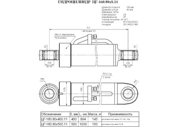 ЦГ-160.80х500.11