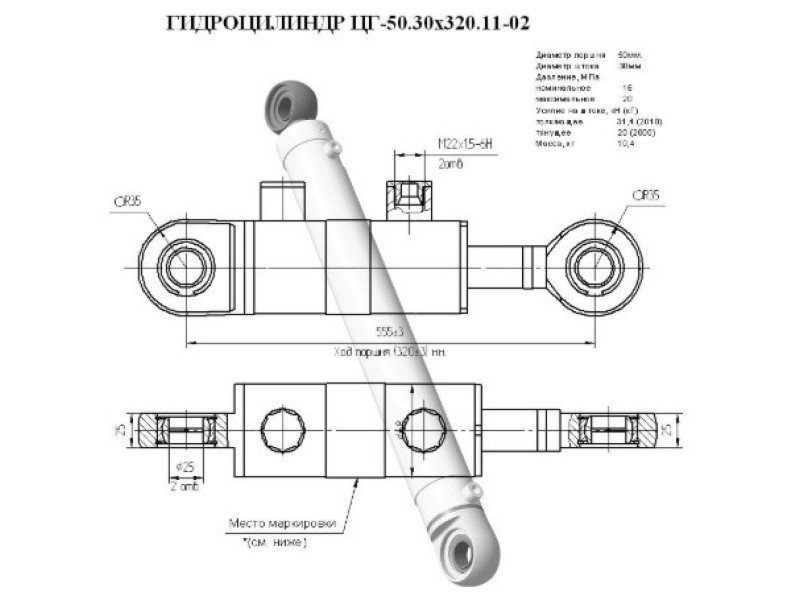ЦГ-50.30х320.11-02