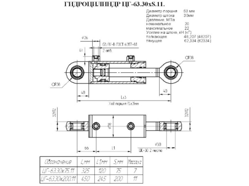 ЦГ-63.30х200.11