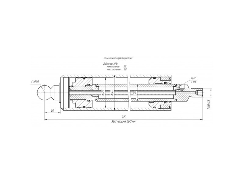 ЦГ-125.70х500.67